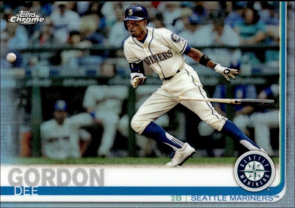 2019 Topps Chrome Dee Gordon #196 trading card