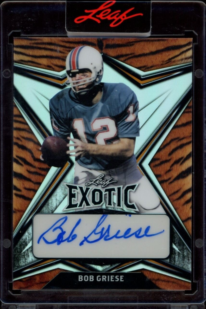 2022 Leaf Exotic Bob Griese #EA-BG1 trading card