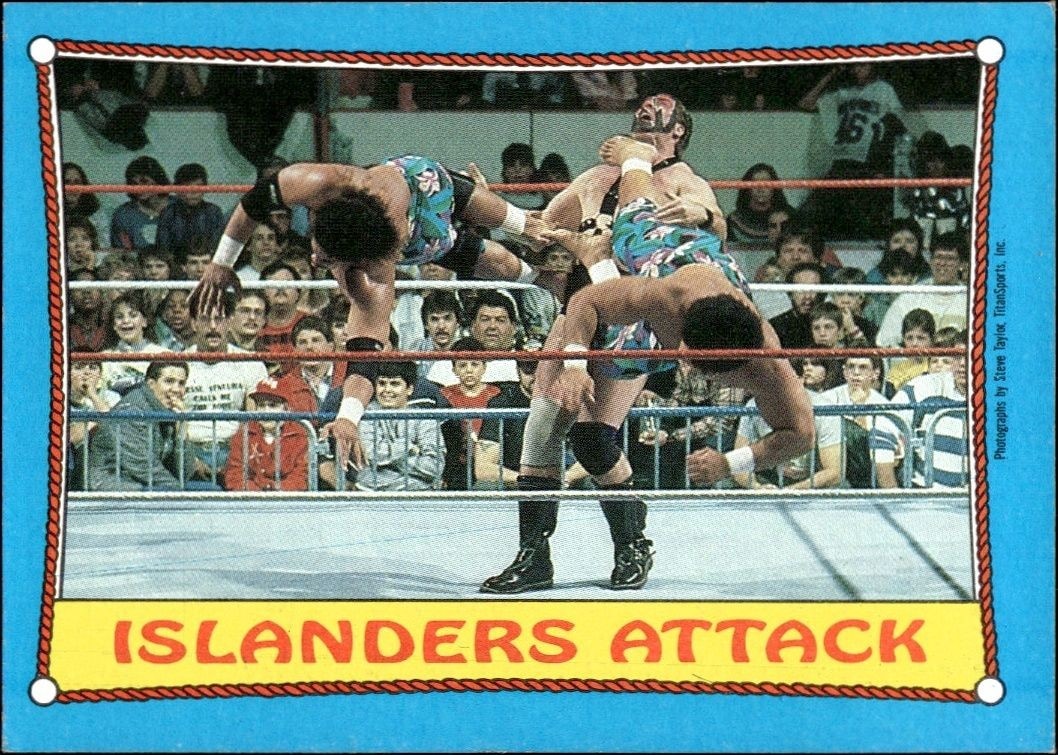 1987 Topps WWF Islanders Attack #30 trading card