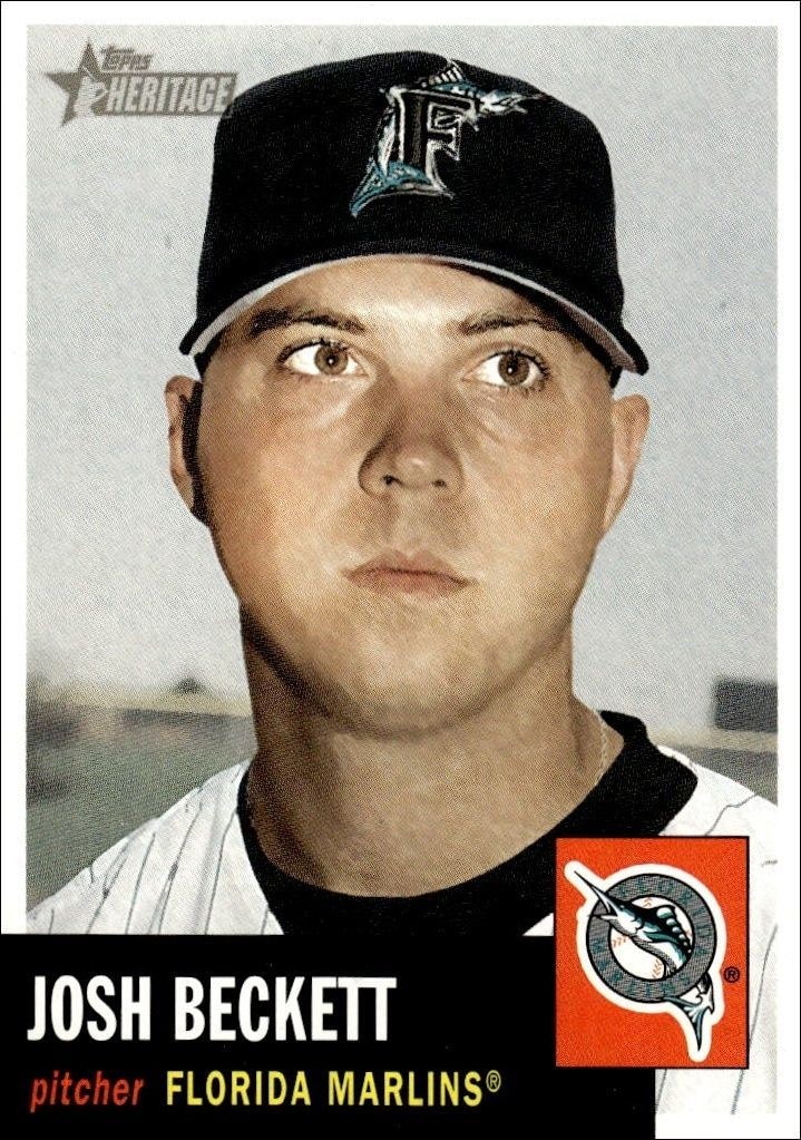 2002 Topps Heritage Josh Beckett #91 trading card