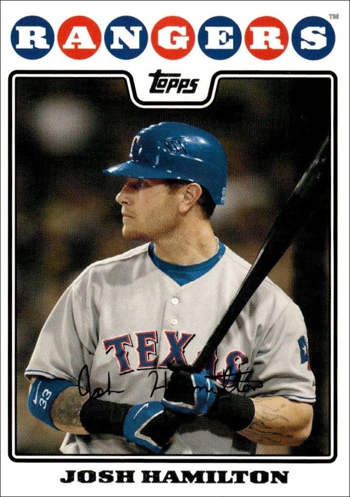 2008 Topps Josh Hamilton #439 trading card