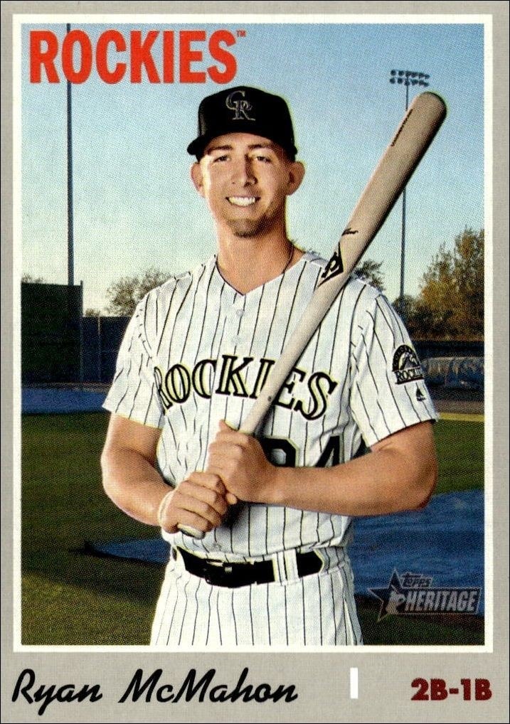 2019 Topps Heritage High Number Ryan McMahon #649 trading card