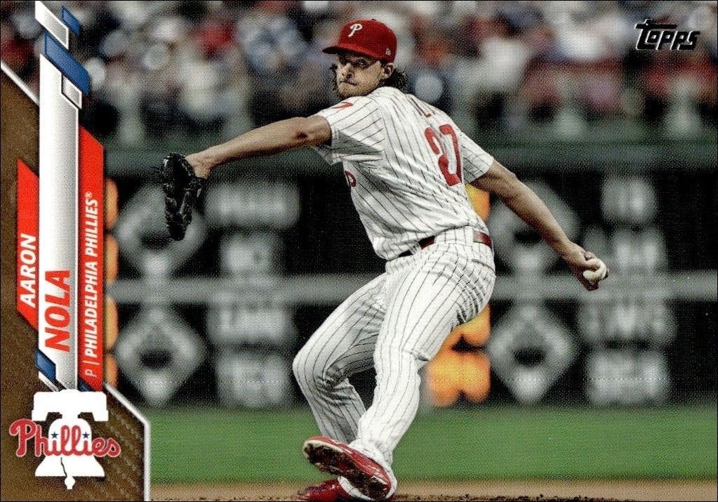 2020 Topps Opening Day Aaron Nola #190 trading card
