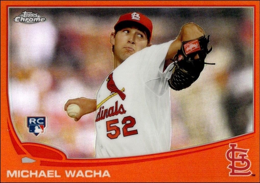 2013 Topps Chrome Michael Wacha #119 trading card