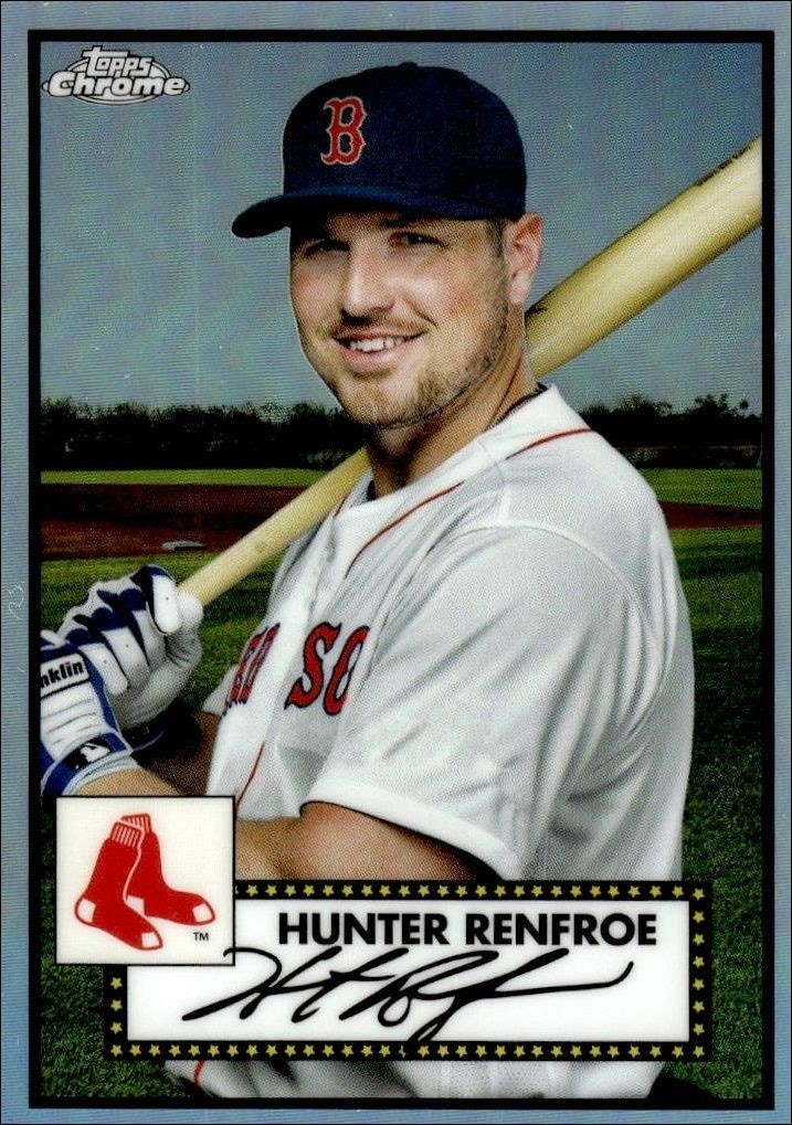 2021 Topps Chrome Platinum Anniversary Hunter Renfroe #460 trading card