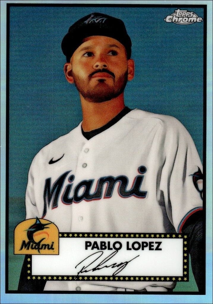 2021 Topps Chrome Platinum Anniversary Pablo Lopez #352 trading card
