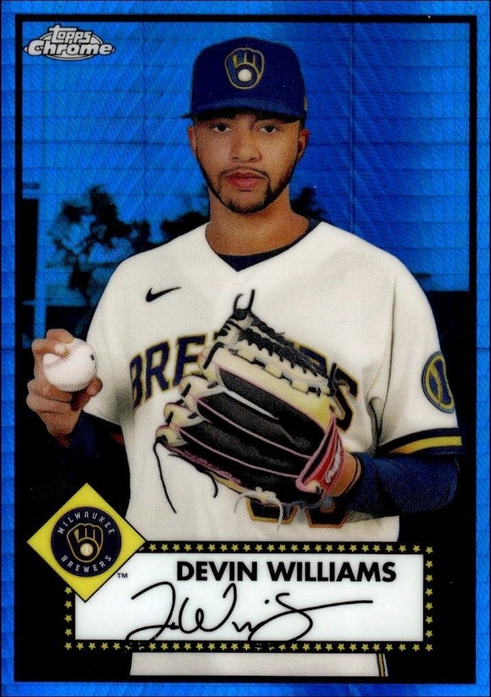 2021 Topps Chrome Platinum Anniversary Devin Williams #287 trading card