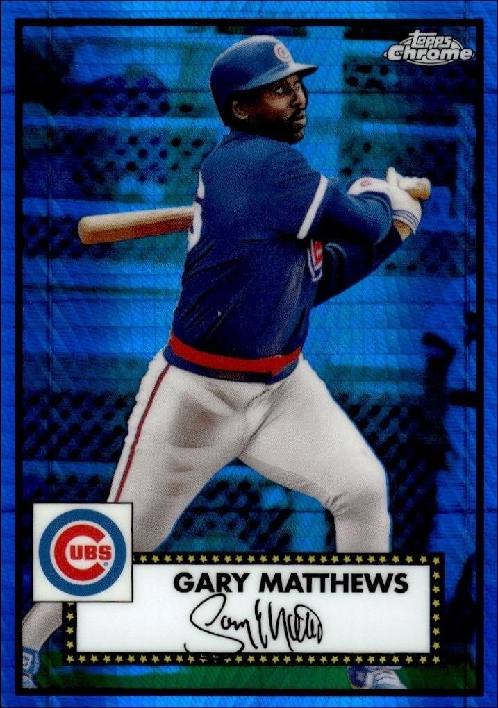 2021 Topps Chrome Platinum Anniversary Gary Matthews #576 trading card