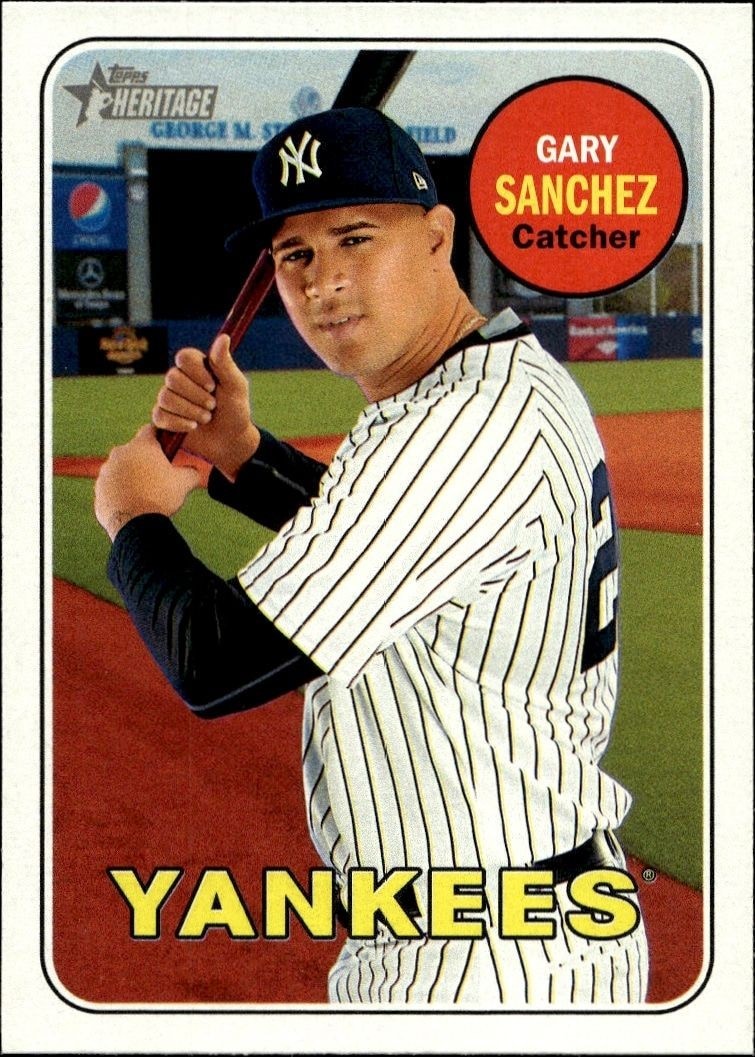 2018 Topps Heritage Gary Sanchez #191 trading card