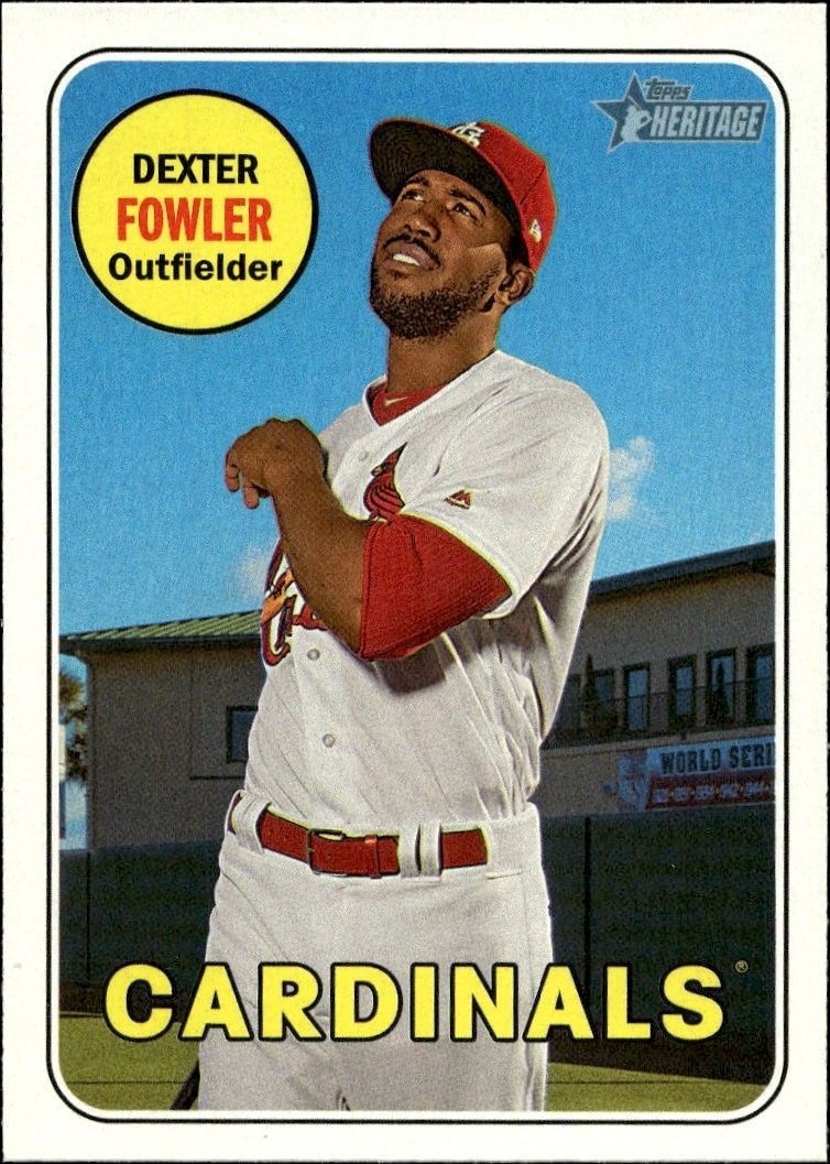 2018 Topps Heritage Dexter Fowler #83 trading card