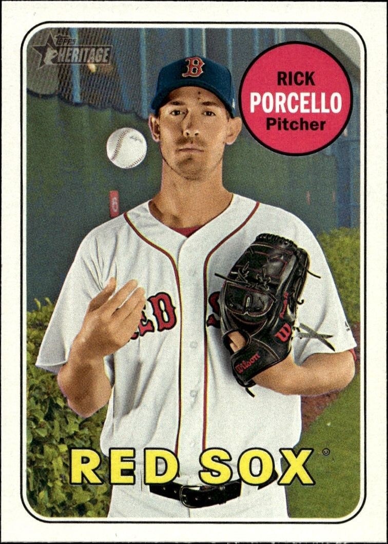 2018 Topps Heritage Rick Porcello #133 trading card