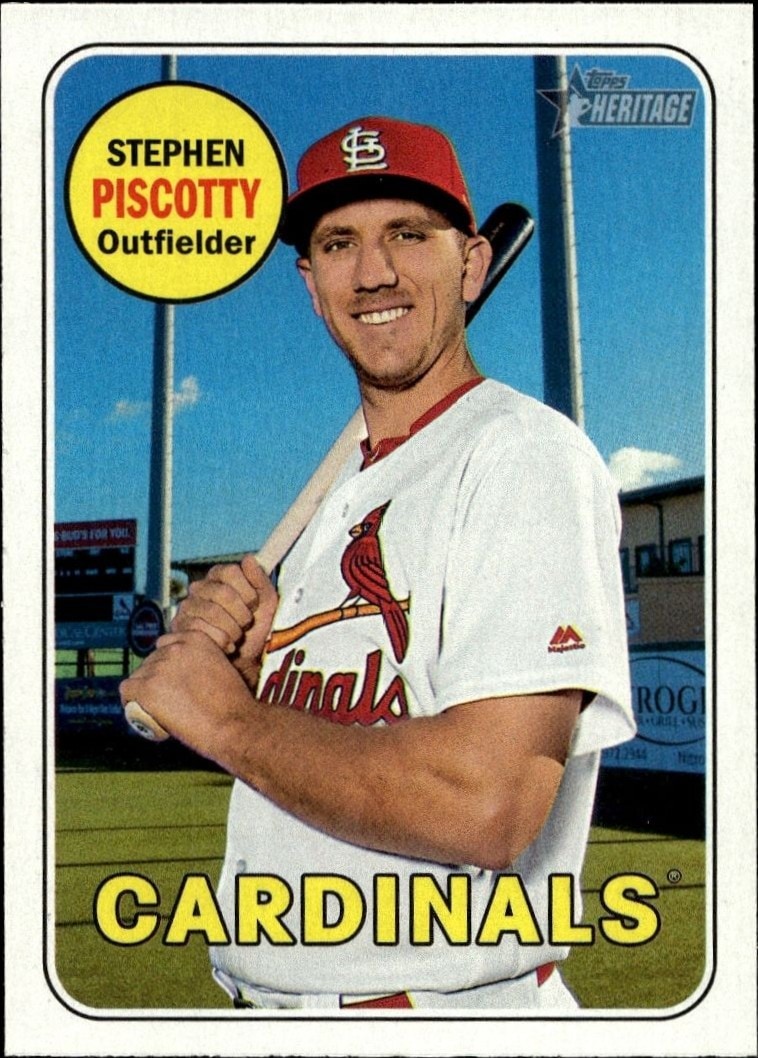 2018 Topps Heritage Stephen Piscotty #116 trading card