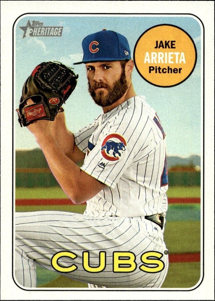 2018 Topps Heritage Jake Arrieta #288 trading card