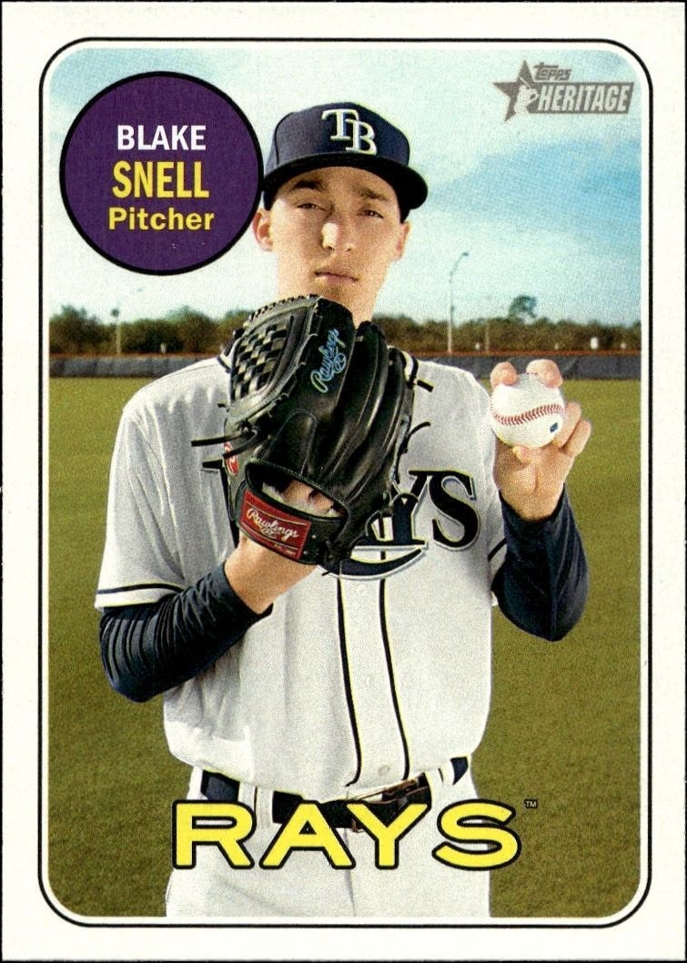 2018 Topps Heritage Blake Snell #54 trading card