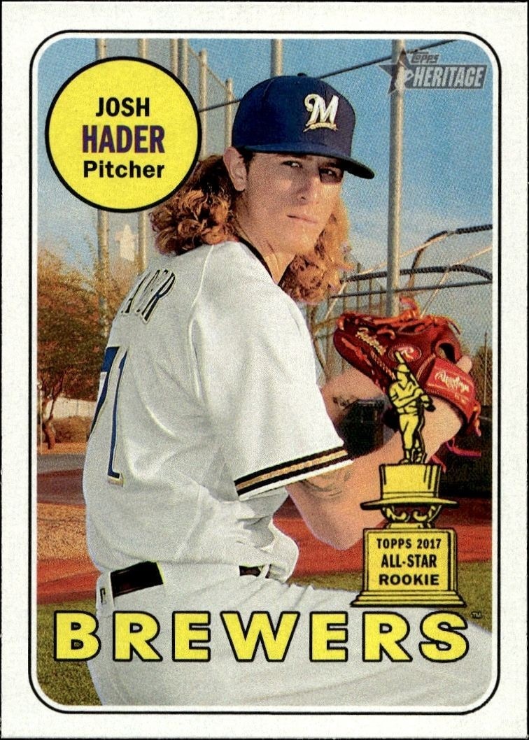 2018 Topps Heritage Josh Hader #150 trading card
