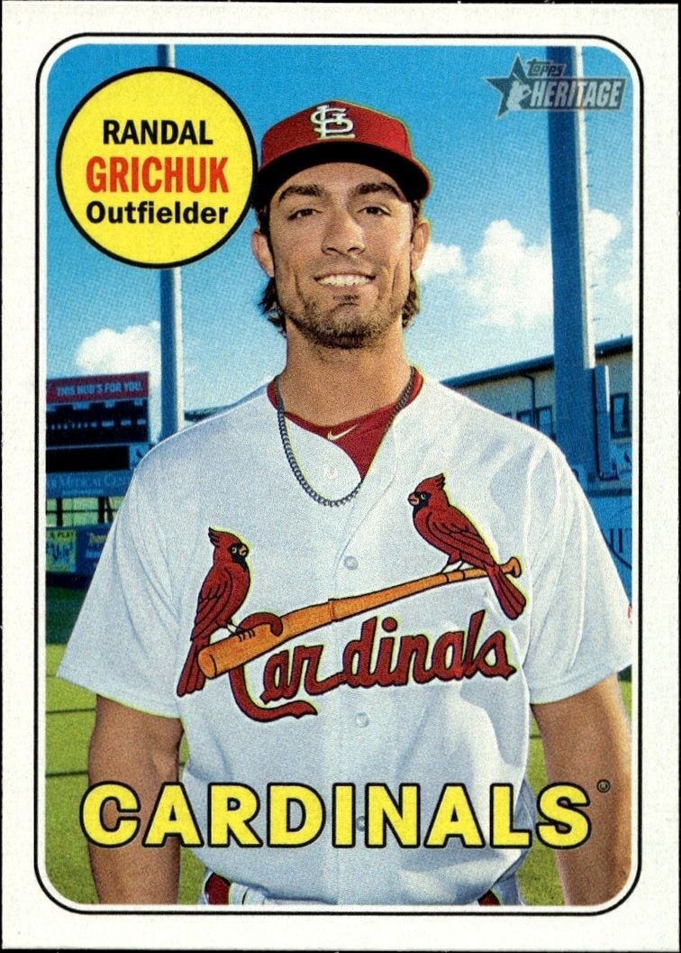 2018 Topps Heritage Randal Grichuk #129 trading card