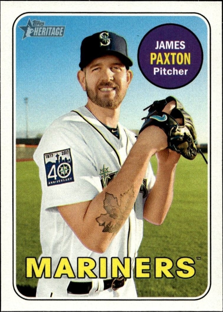 2018 Topps Heritage James Paxton #69 trading card