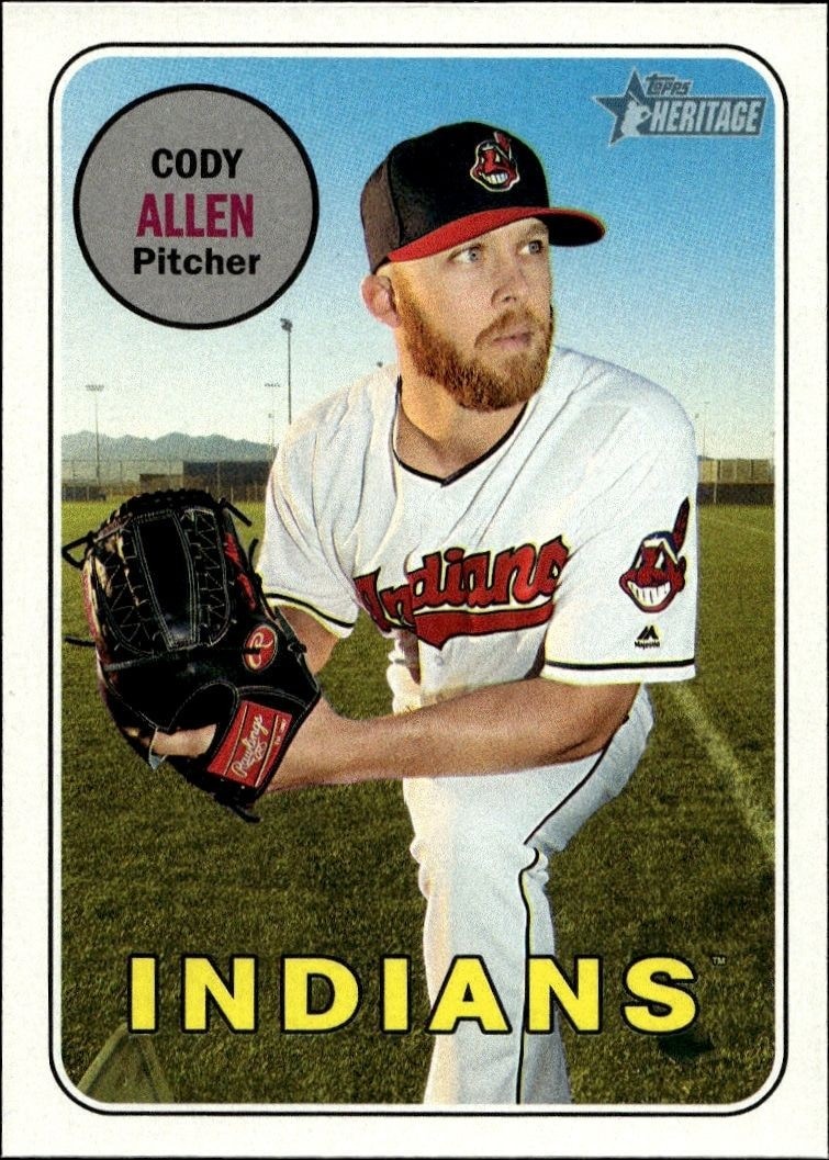 2018 Topps Heritage Cody Allen #157 trading card