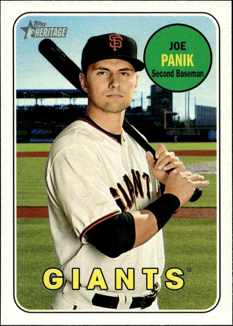 2018 Topps Heritage Joe Panik #254 trading card