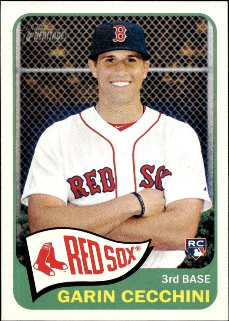 2014 Topps Heritage High Number Garin Cecchini #H520 trading card