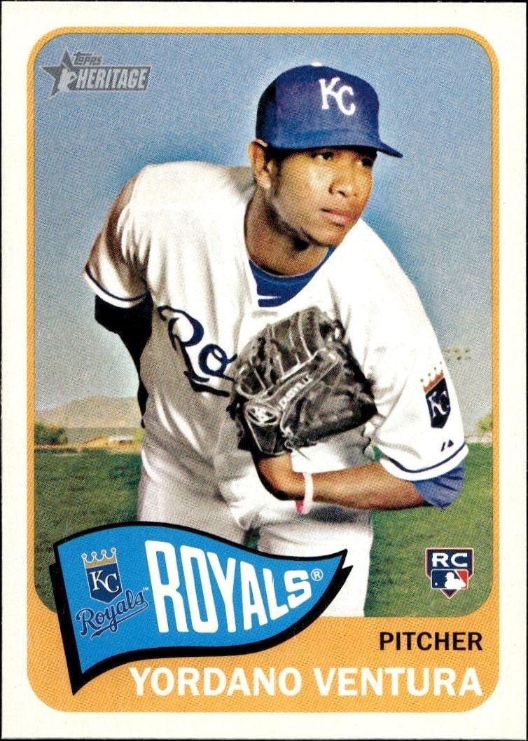 2014 Topps Heritage High Number Yordano Ventura #H583 trading card