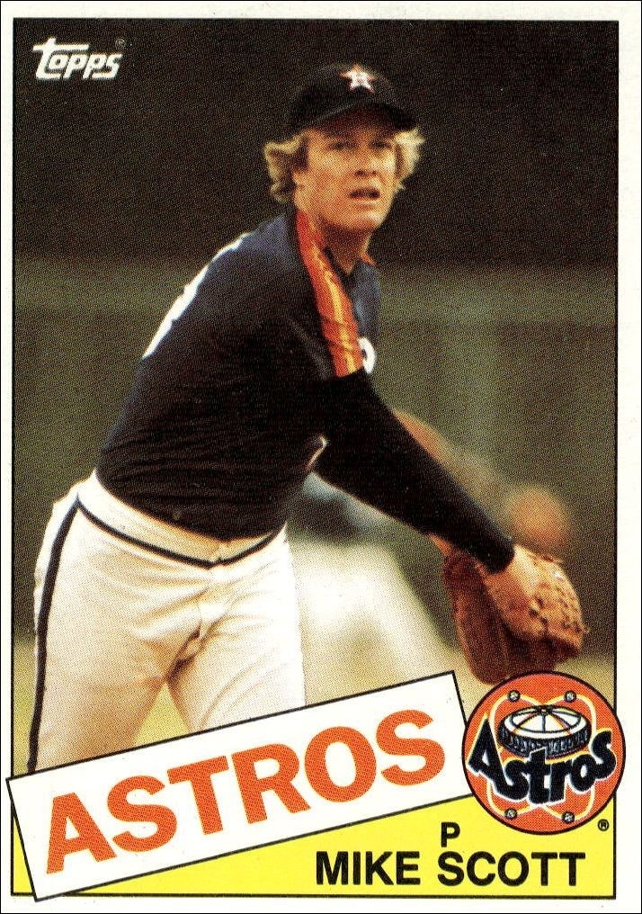 1985 Topps Mike Scott #17 trading card