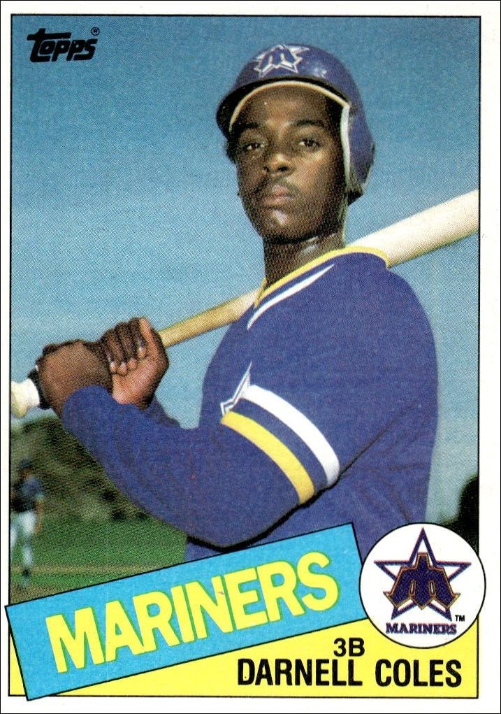 1985 Topps Darnell Coles #108 trading card