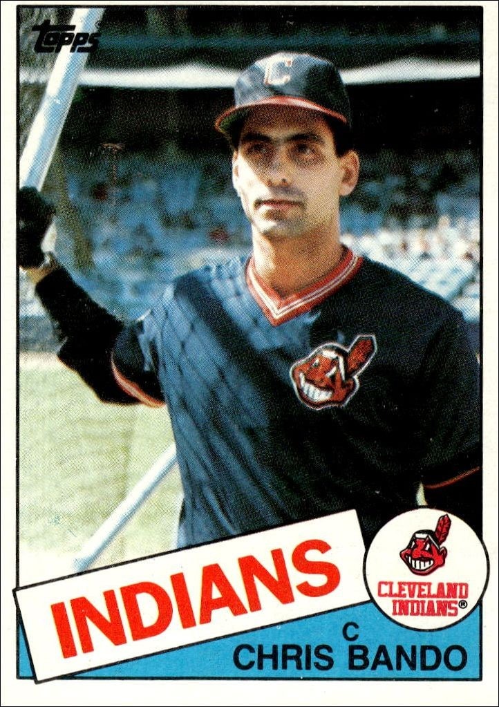 1985 Topps Chris Bando #14 trading card