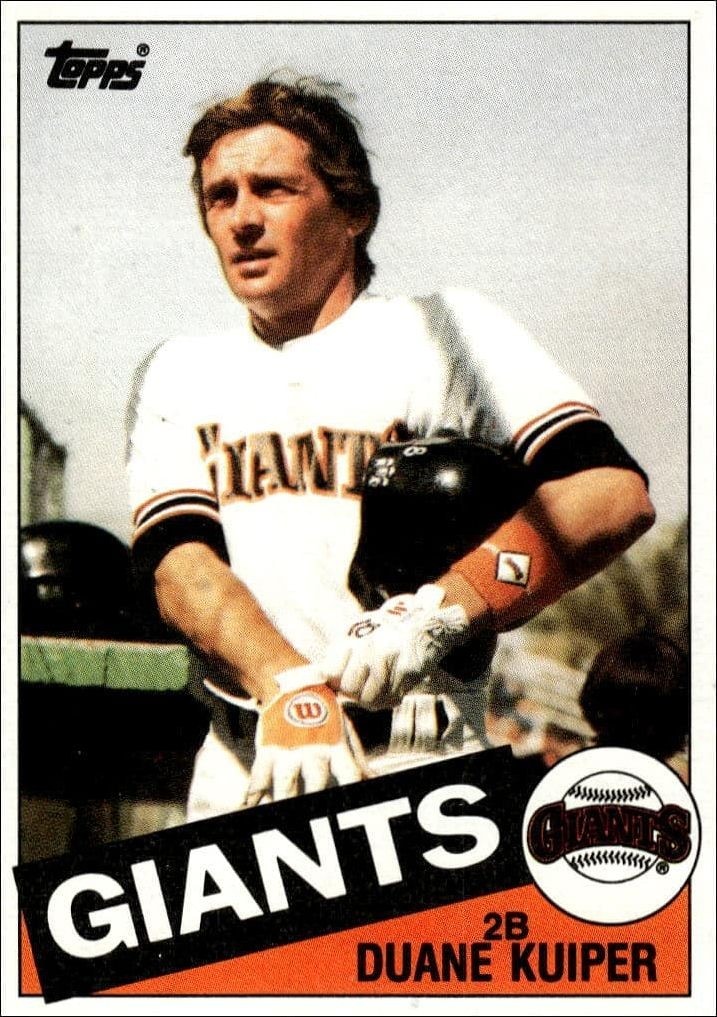 1985 Topps Duane Kuiper #22 trading card