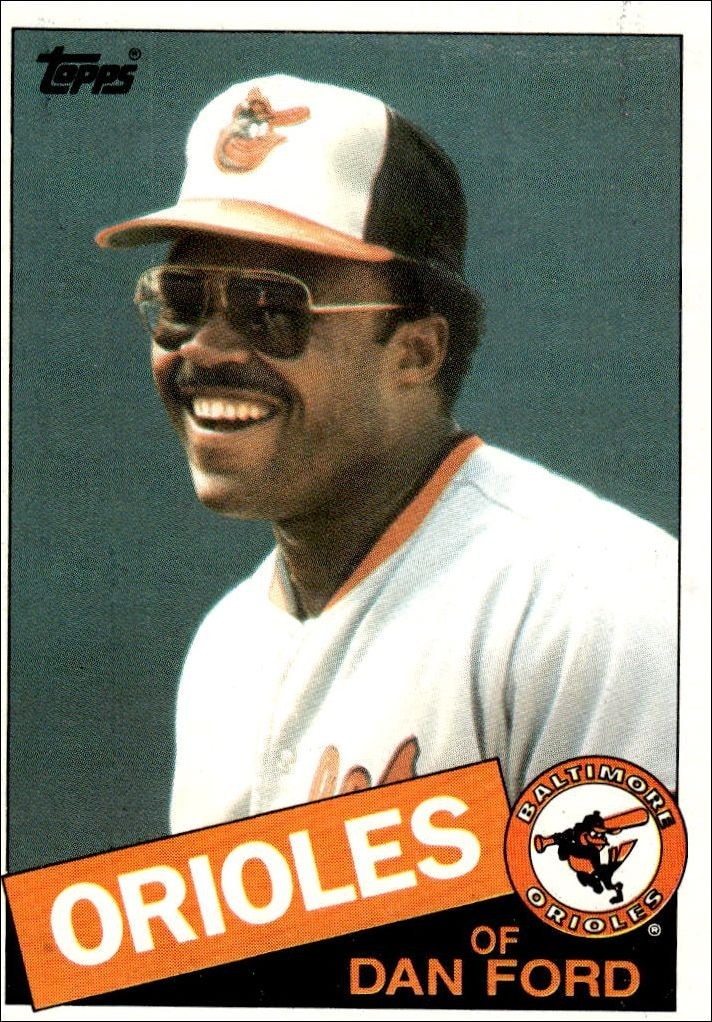 1985 Topps Dan Ford #252 trading card