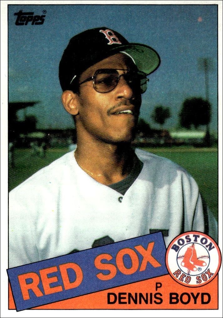1985 Topps Dennis Boyd #116 trading card