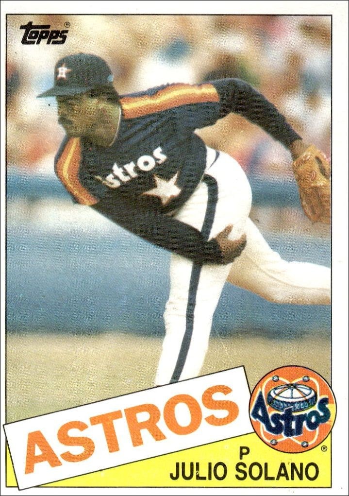 1985 Topps Julio Solano #353 trading card