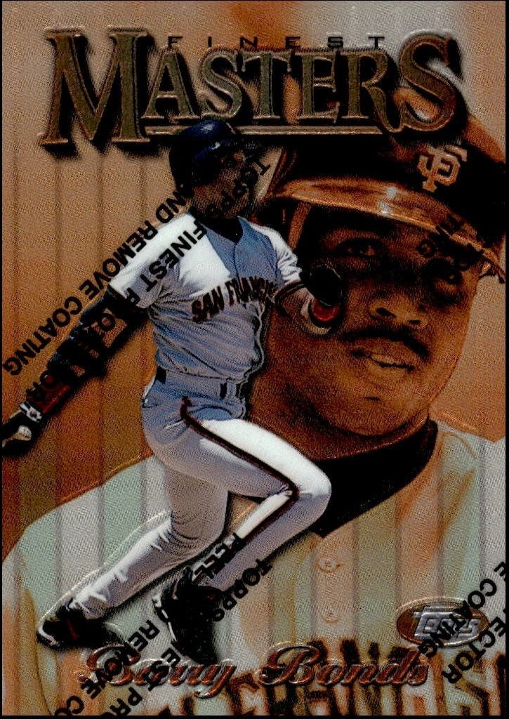 1997 Topps Finest Barry Bonds #1 trading card