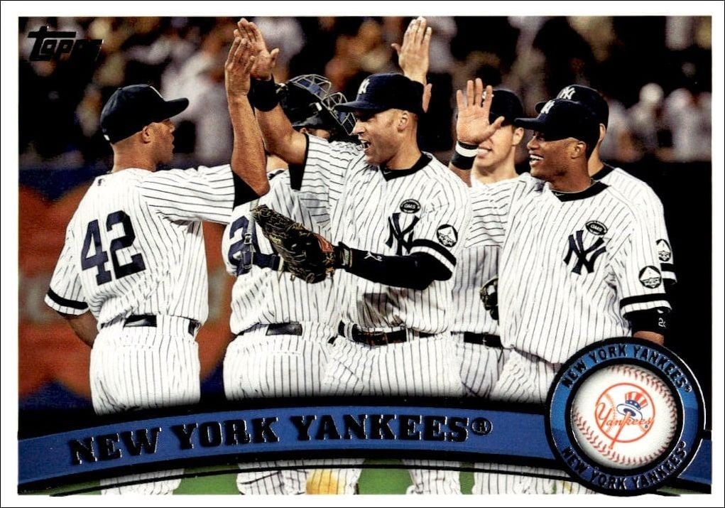 2011 Topps Series 2 New York Yankees #424 trading card