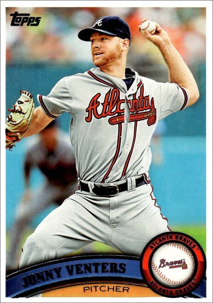 2011 Topps Series 2 Jonny Venters #619 trading card