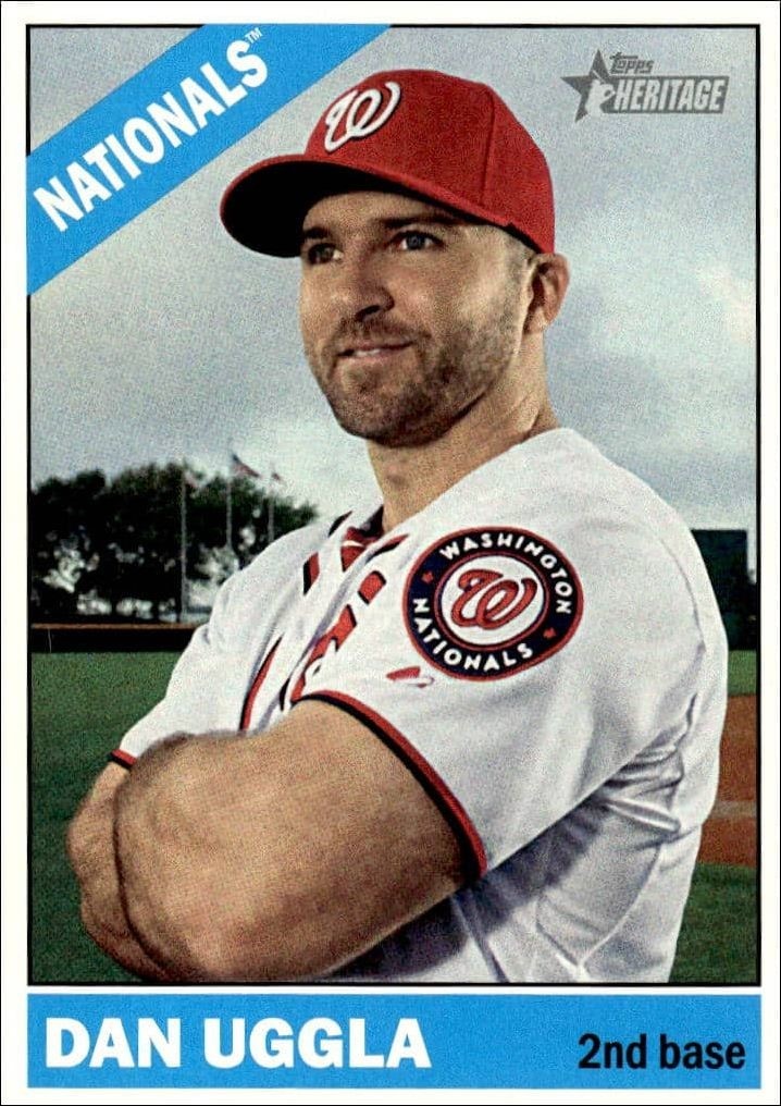 2015 Topps Heritage High Number Dan Uggla #535 trading card
