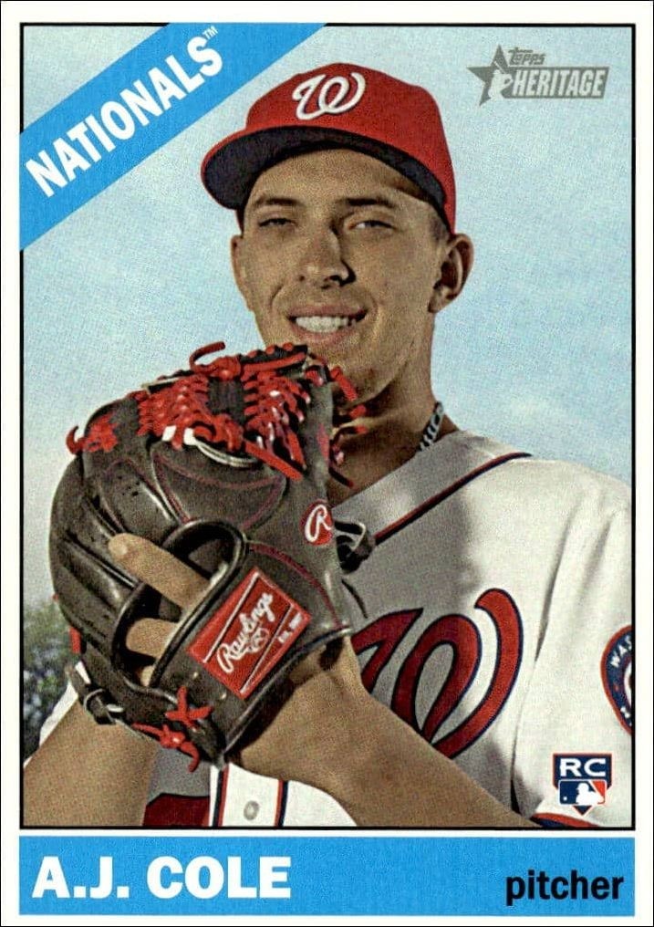 2015 Topps Heritage High Number A.J. Cole #633 trading card