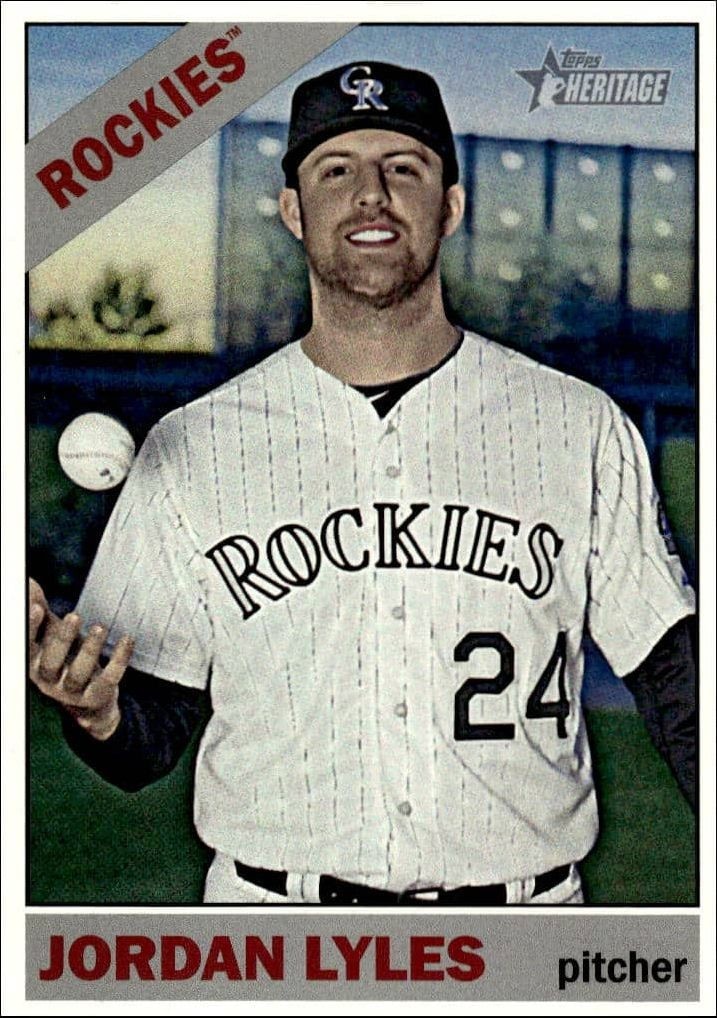 2015 Topps Heritage High Number Jordan Lyles #526 trading card