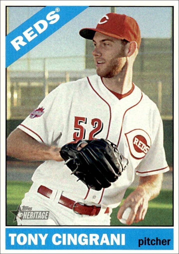2015 Topps Heritage High Number Tony Cingrani #627 trading card