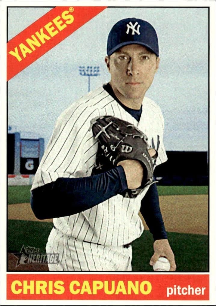 2015 Topps Heritage High Number Chris Capuano #581 trading card