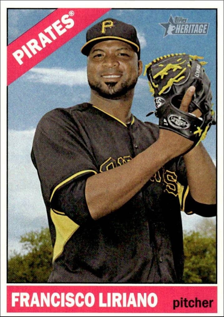 2015 Topps Heritage Francisco Liriano #157 trading card