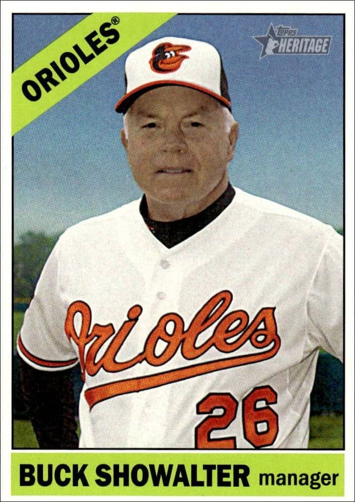 2015 Topps Heritage Buck Showalter #229 trading card