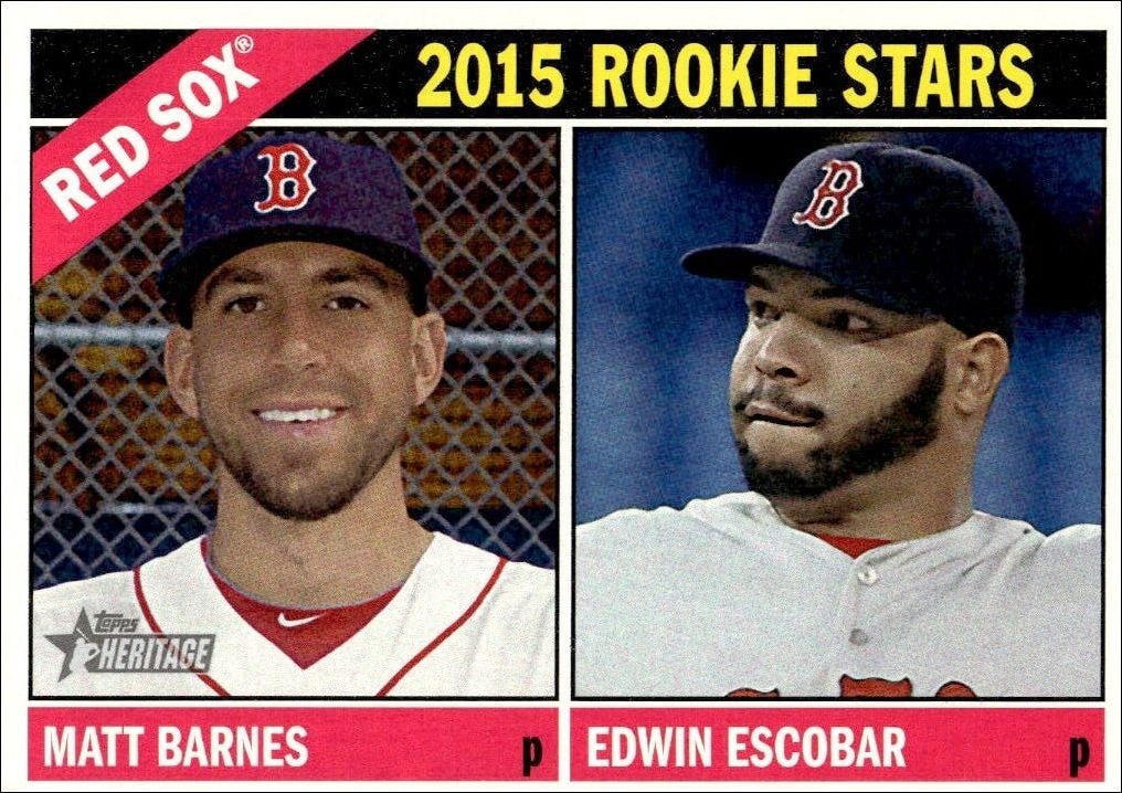2015 Topps Heritage Edwin Escobar #44 trading card