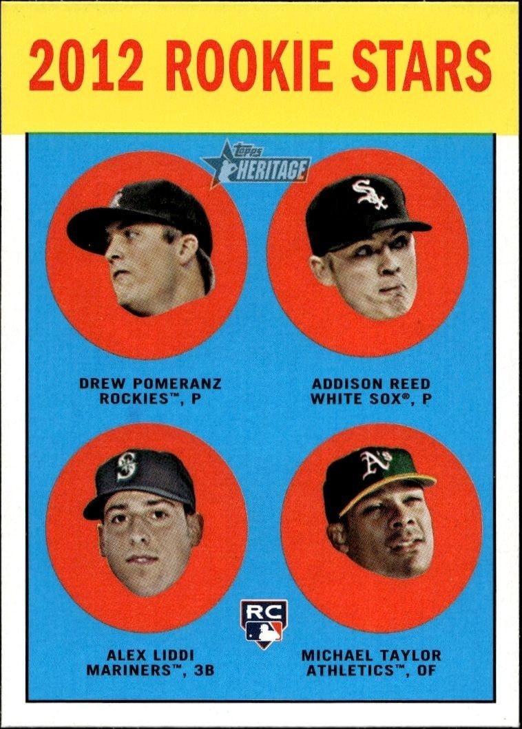 2012 Topps Heritage Drew Pomeranz #253 trading card