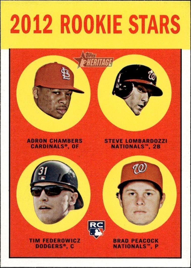 2012 Topps Heritage Adron Chambers #265 trading card