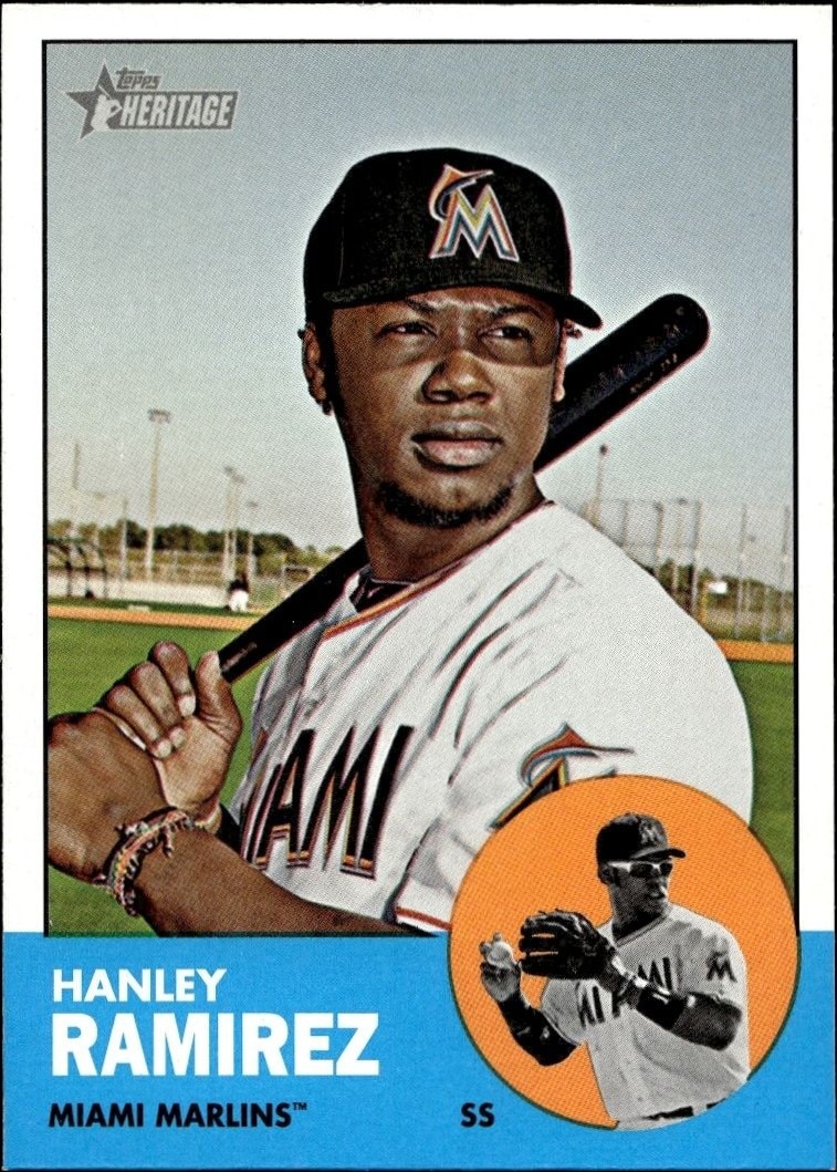 2012 Topps Heritage Hanley Ramirez #122 trading card