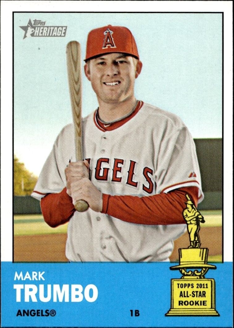 2012 Topps Heritage Mark Trumbo #211 trading card