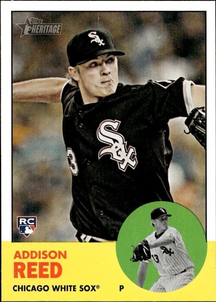 2012 Topps Heritage Addison Reed #223 trading card