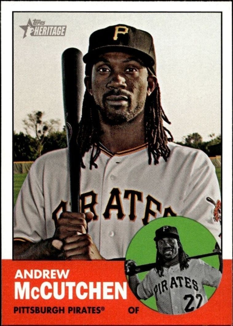 2012 Topps Heritage Andrew McCutchen #87 trading card