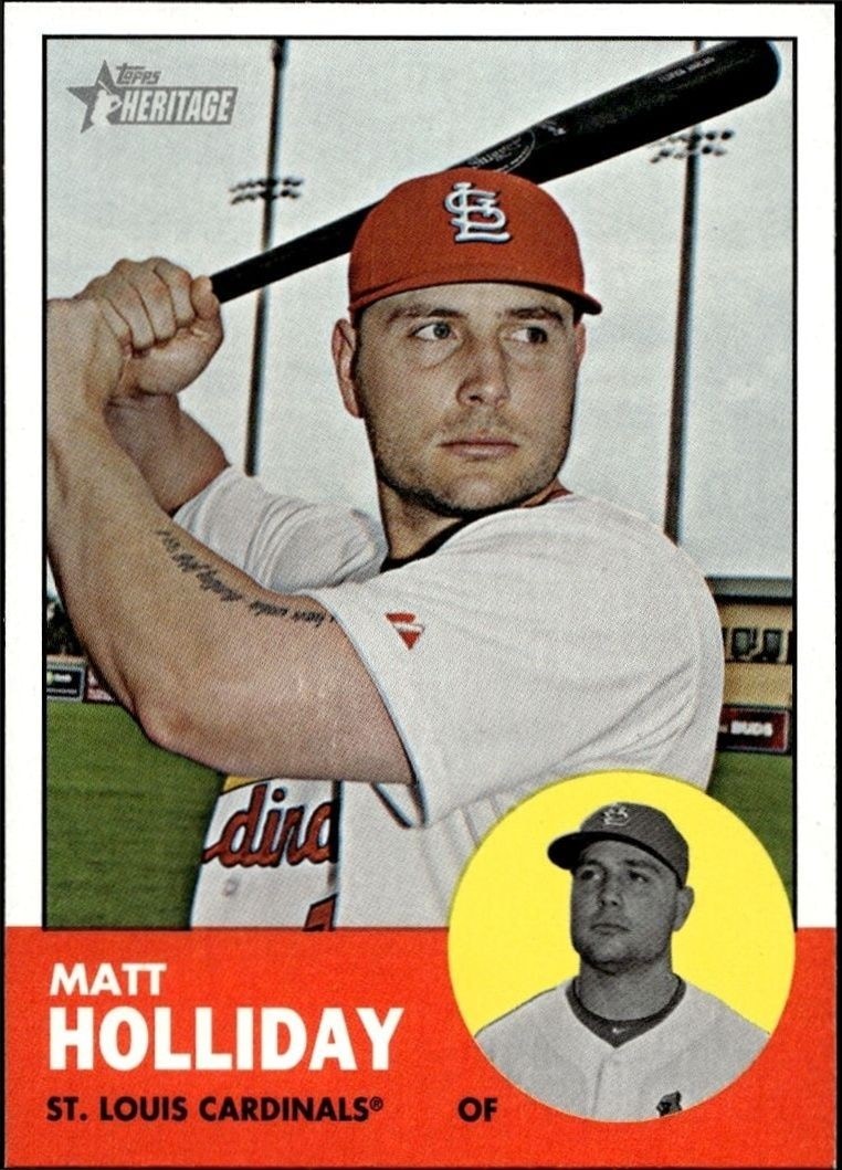 2012 Topps Heritage Matt Holliday #190 trading card